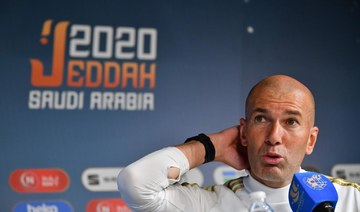 ‘We’re not here for a walk,’ Zinedine Zidane says of Spanish Super Cup in Saudi Arabia