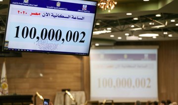 Egypt says its population has hit 100 million