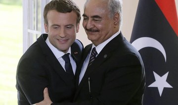 Macron meets Libya’s Haftar in bid to secure cease-fire