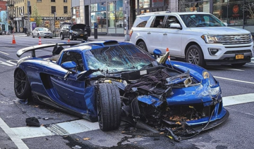Driver smashes $750,000 Porsche on deserted Manhattan streets during New York COVID-19 lockdown