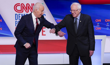Bernie Sanders backs Joe Biden as former Democratic rivals join forces to beat Donald Trump