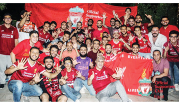 Egyptian fans fly the flag for Mo Salah’s Mighty Reds