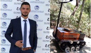 A disinfection robot built by students combats COVID-19 in Lebanon
