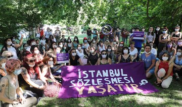 Women gather across Turkey in support of anti-violence treaty