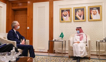 Saudi foreign minister receives UN special envoy to Syria