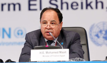 Egyptian Minister of Finance Mohamed Maait will see the Egyptian economy expand by between 2.8 and 4 percent to June 2021. (Egyptian Ministry of Finance/File Photo)