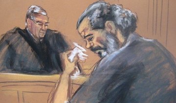 Adel Abdel Bary, 60, seen here in a court sketch from September 19, was convicted of terror offenses for his role in Al-Qaeda’s 1998 attacks on US embassies in Kenya and Tanzania that killed 224 people. (Reuters/File Photo)