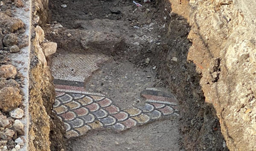 Workers uncover Roman mosaic in Baalbek market