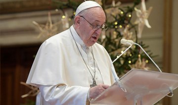 In Christmas message curbed by COVID-19, pope calls on nations to share vaccines