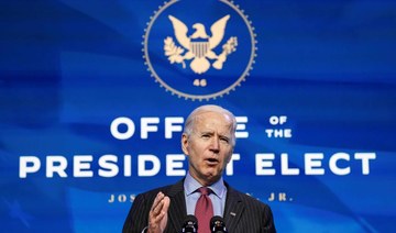 US President-elect Joe Biden speaks as he announces members of economics and jobs team at his transition headquarters in Wilmington, Delaware, US, on January 8, 2021. (REUTERS/Kevin Lamarque)