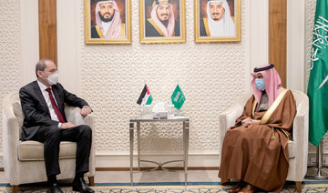 Saudi foreign minister receives Jordanian counterpart in Riyadh