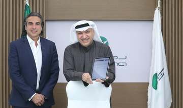 WMG’s President, International, Recorded Music Simon Robson (left) and Rotana Music Holding CEO Salem Al-Hendi. (Supplied)