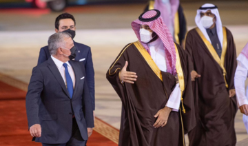 Saudi Arabia’s Crown Prince Mohammed bin Salman held a meeting with King Abdullah II of Jordan in the capital Riyadh on Monday. (SPA)