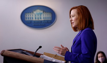 White House Press Secretary Jen Psaki delivers remarks during a daily press briefing at the White House in Washington DC on March 8, 2021. (Reuters)