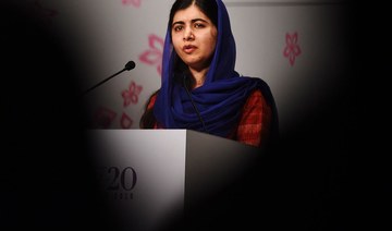 Malala Yousafzai, Nobel Peace Prize winner after surviving a Taliban assassination attempt, has signed a deal with Apple TV+ that will see her produce dramas and documentaries that focus on women and children. (AFP/File Photo)