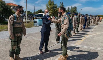 Royal Saudi Air Forces personnel arrive in Greece for military exercise