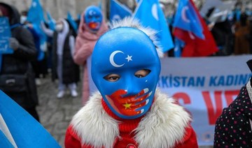 Hundreds of Uyghurs protest Chinese minister’s Turkey visit