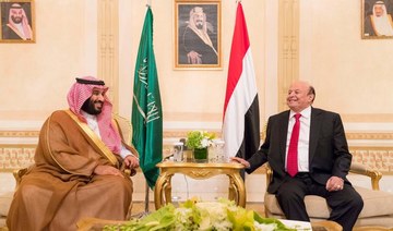 Saudi Arabia’s crown prince and Yemen’s president discuss Saudi peace initiative