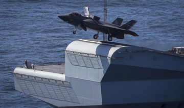 Royal Navy Cmdr. Nathan Gray, F-35 Integrated Test Force at NAS Patuxent River, makes the first ever F-35B Lightning II takeoff from HMS Queen Elizabeth. (Wikimedia Commons/Department of Defense/Kyle Heller)