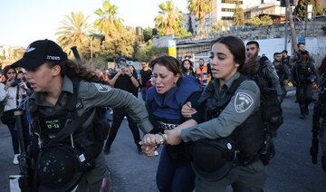 Budeiri was visibly assaulted by Israeli forces while being arrested, and her crew’s equipment was destroyed. (Twitter)