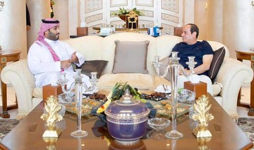 Saudi crown prince and Egyptian president discuss bilateral relations