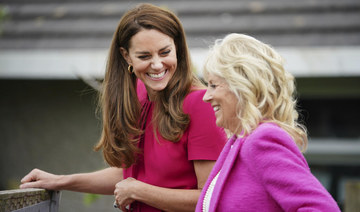 Jill Biden, Duchess of Cambridge learn bunny care on tour