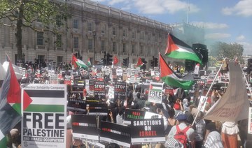 Pro Palestinian rally in London calls on UK government to impose Israel sanction