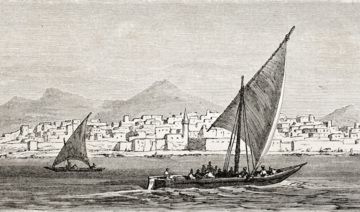 Jeddah old view, Saudi Arabia. Created by Girardet after Lejean, published on Le Tour du Monde, Paris, 1860. (Shutterstock)