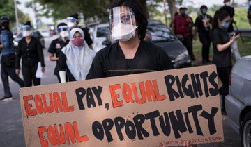 Malaysian contract doctors protest for better work conditions