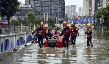 Beijing accused the BBC of broadcasting “fake news” when covering the devastating flooding in Henan, as journalists were subject to hostility and harassment. (AFP)