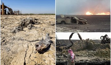Even after the passage of some 30 years, Saudi Arabia’s environment continues to suffer the effects of the Iraqi invasion and occupation of neighboring Kuwait. (AFP/File Photos)