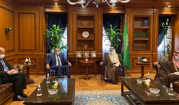 The Minister of State for Foreign Affairs Adel Al-Jubeir hold talks with the Tunisian ambassador to the Kingdom, Hisham Al-Forati on Monday. (SPA)