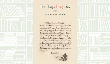 What We Are Reading Today: The Things Things Say by Jonathan Lamb