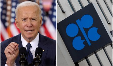 US President Joe Biden’s top aides are pressuring the Organization of the Petroleum Exporting Countries (OPEC) and its allies to boost oil output. (Reuters/File Photos)