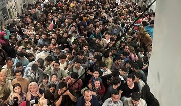 Packed US refugee plane carried record number