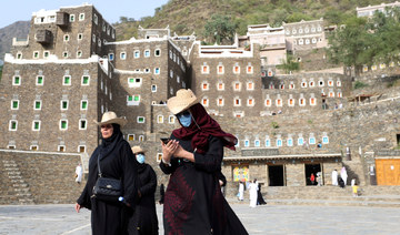 Tourists visit the cultural village of Rijal Almaa in the outskirts of Abha, Saudi Arabia. (REUTERS file photo)