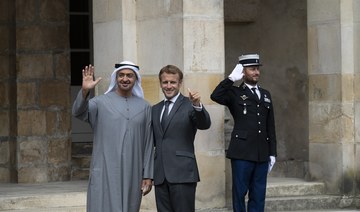 Abu Dhabi crown prince and France’s Macron meet in Paris
