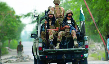 Pakistani soldiers on patrol. The Tehreek-e-Taliban Pakistan has accepted responsibility for several high-profile attacks in the country. (AFP/File)
