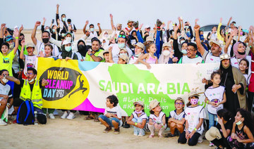 The group organized the event to mark World Cleanup Day, one of the biggest global civic movements,  in an effort to achieve a cleaner planet. (Supplied)