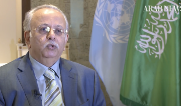 Abdullah Al-Mouallimi, Saudi Arabia’s permanent representative to the UN, spoke to Arab News during the UNGA. (Screenshot)