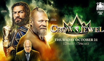 WWE Crown Jewel confirmed for Riyadh’s Mohammed Abdo Arena on Oct. 21