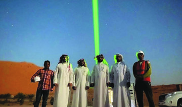 Laser beacons light the way in Saudi Arabia’s northern Nafud Deserts