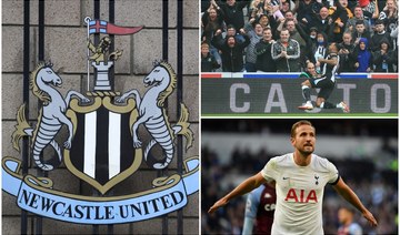 The Newcastle v. Tottenham match will also be intensely scrutinized by the rest of the English Premier League clubs to assess the initial effects of the takeover. (AFP/File Photos)