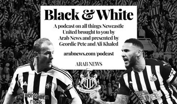 The weekly show, Black & White, is hosted by radio and podcast presenter Geordie Pete and Arab News Sports Editor Ali Khaled. (Screenshot/AN Photo)