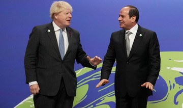 UK’s Johnson and Egypt’s El-Sisi hold bilateral talks on sidelines of COP26