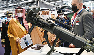 Saudi minister visits defense exhibition in Madrid