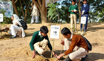 With tree-planting program, schoolchildren monitor climate footprint in Karachi and Tharparkar desert
