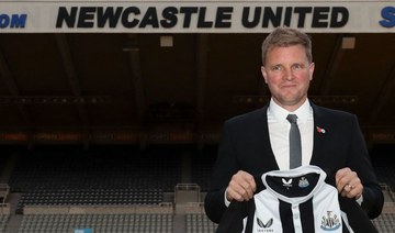 Eddie Howe signed a two-and-a-half-year deal on Monday with Newcastle United. (AFP)