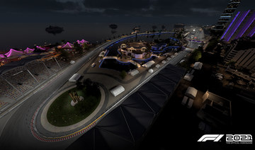 Fans desperate for a sneak peek of the Jeddah Corniche circuit were given a treat on Monday after Codemasters and Electronic Arts — creators of the F1 2021 video game — released a video. (Supplied)