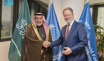 Dr. Abdullah bin Abdulasziz Al-Rabeeah and David Beasley, executive director of the World Food Programme, signed two agreements. (SPA)